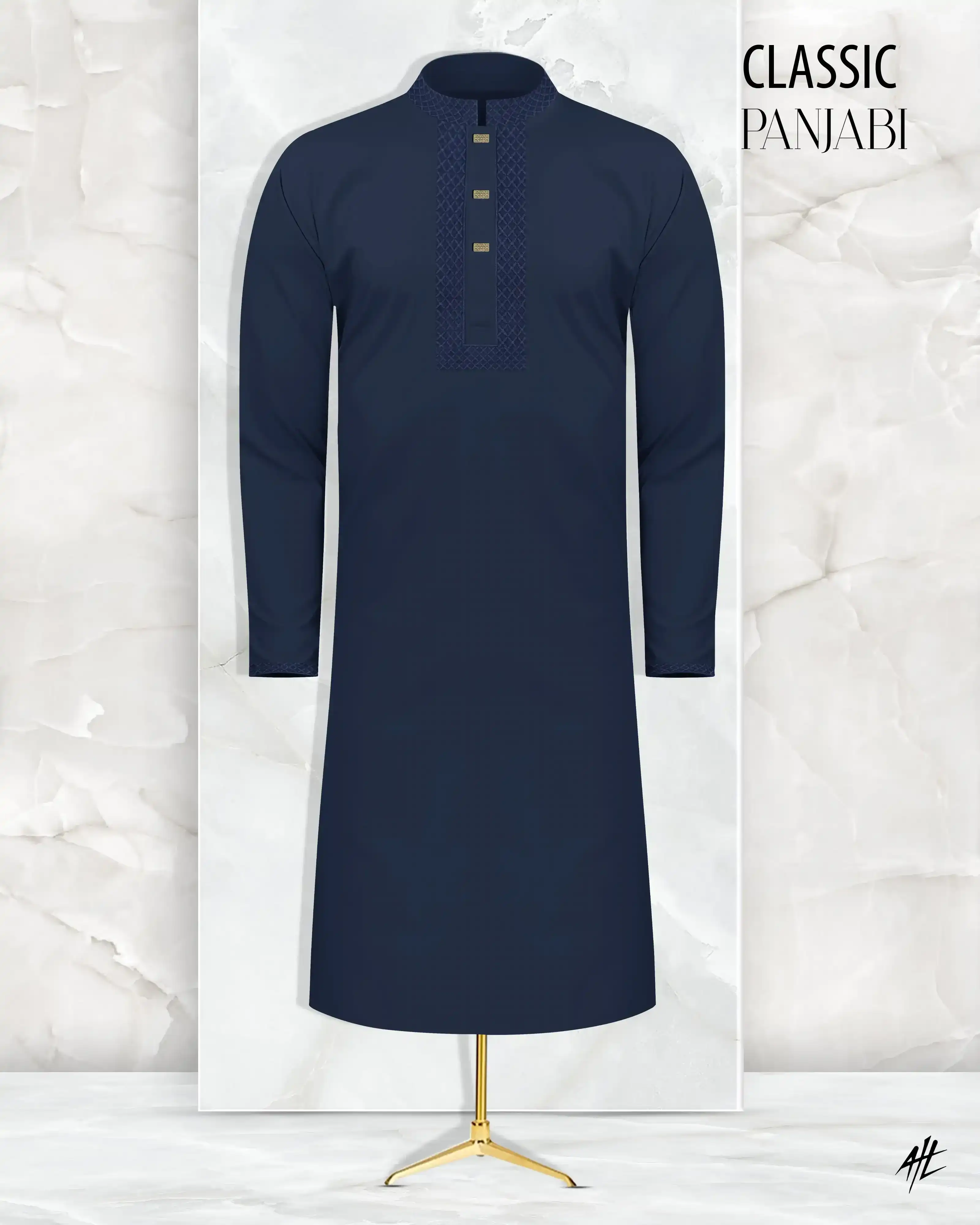 Embroidery Cotton Panjabi - Zayyan