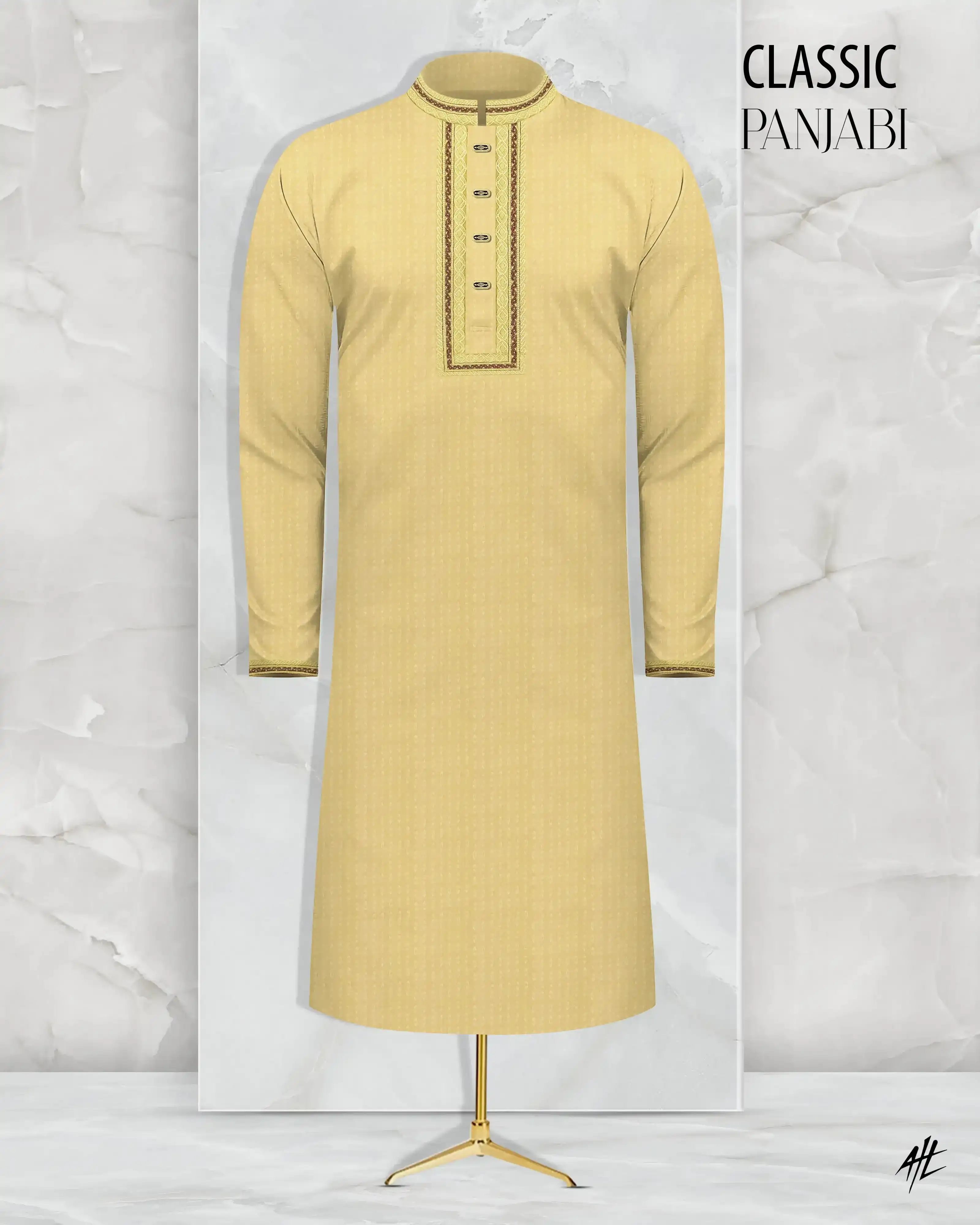 Embroidery Cotton Panjabi - ZAYYAN