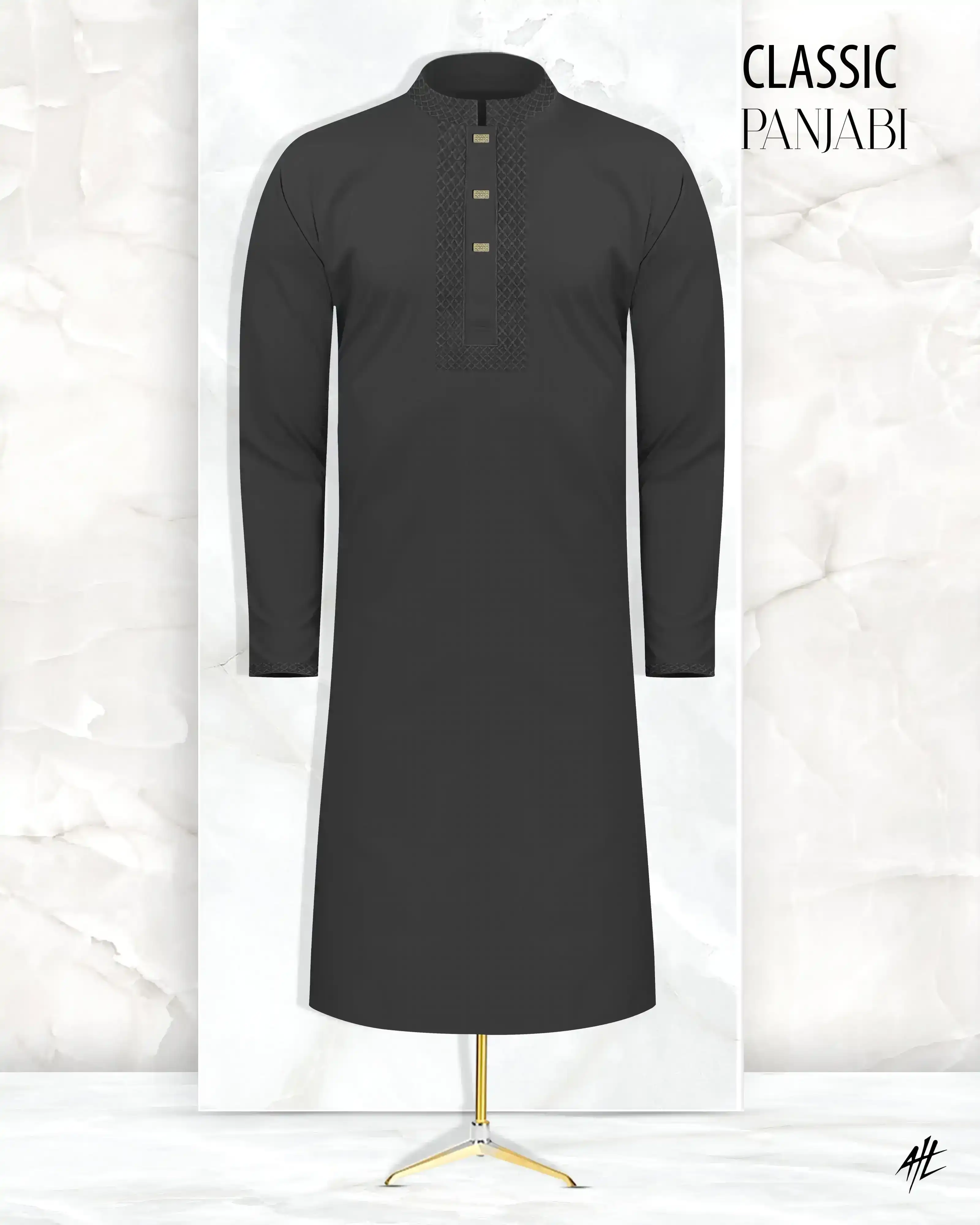 Embroidery Cotton Panjabi - TASNIM