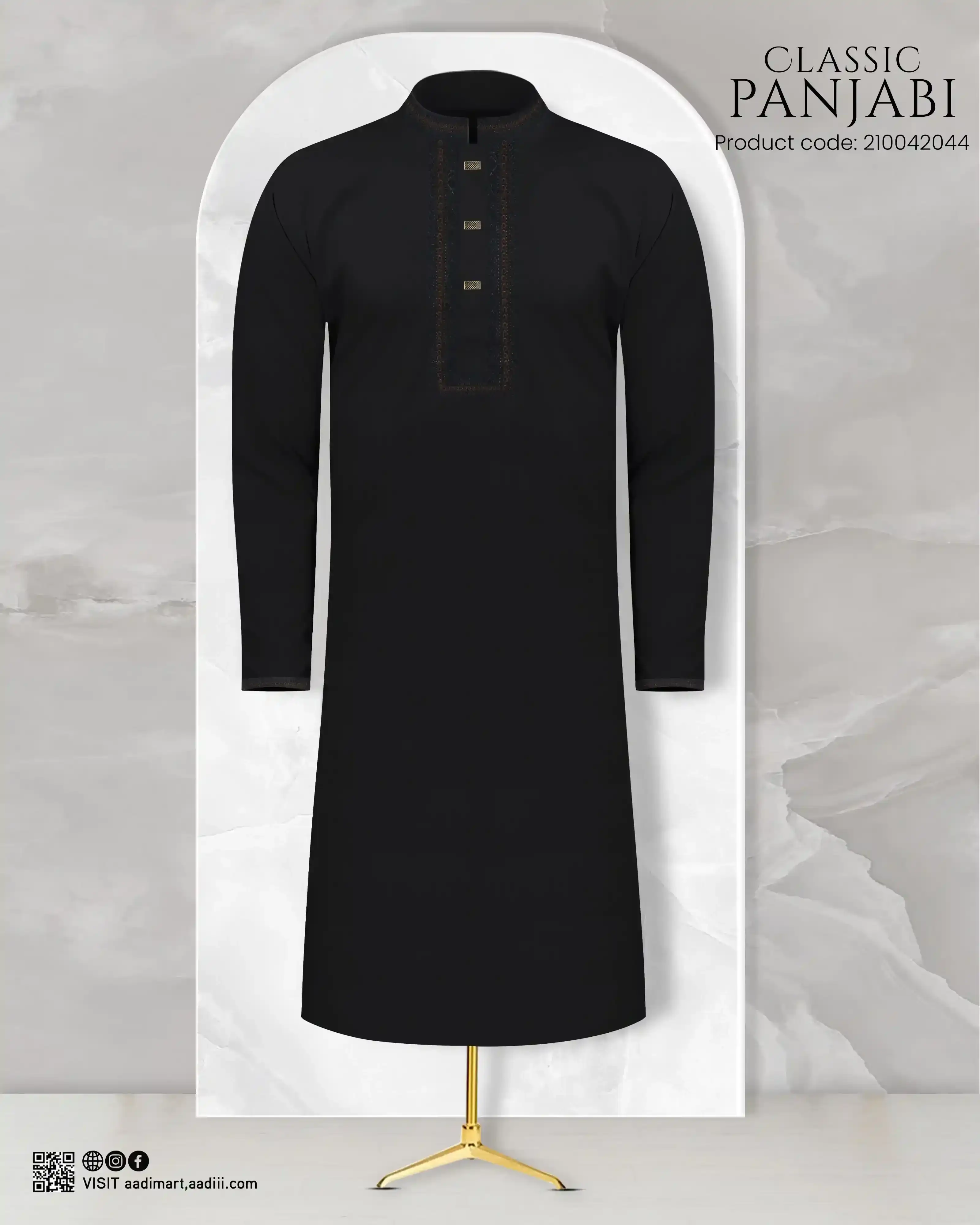 Embroidery Cotton Panjabi - TASNIM