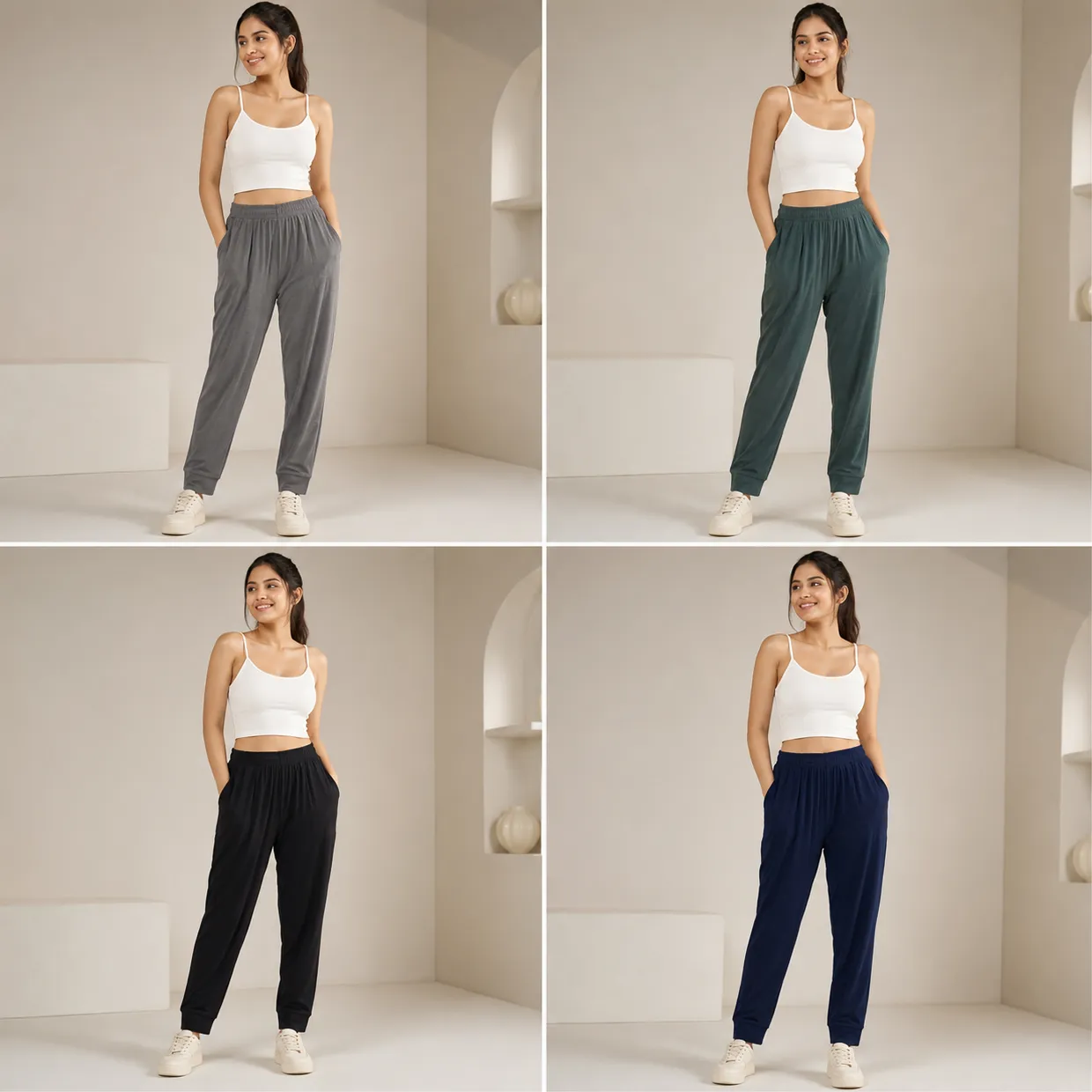 Women’s Knit Joggers | Casual Wear| Four Colour