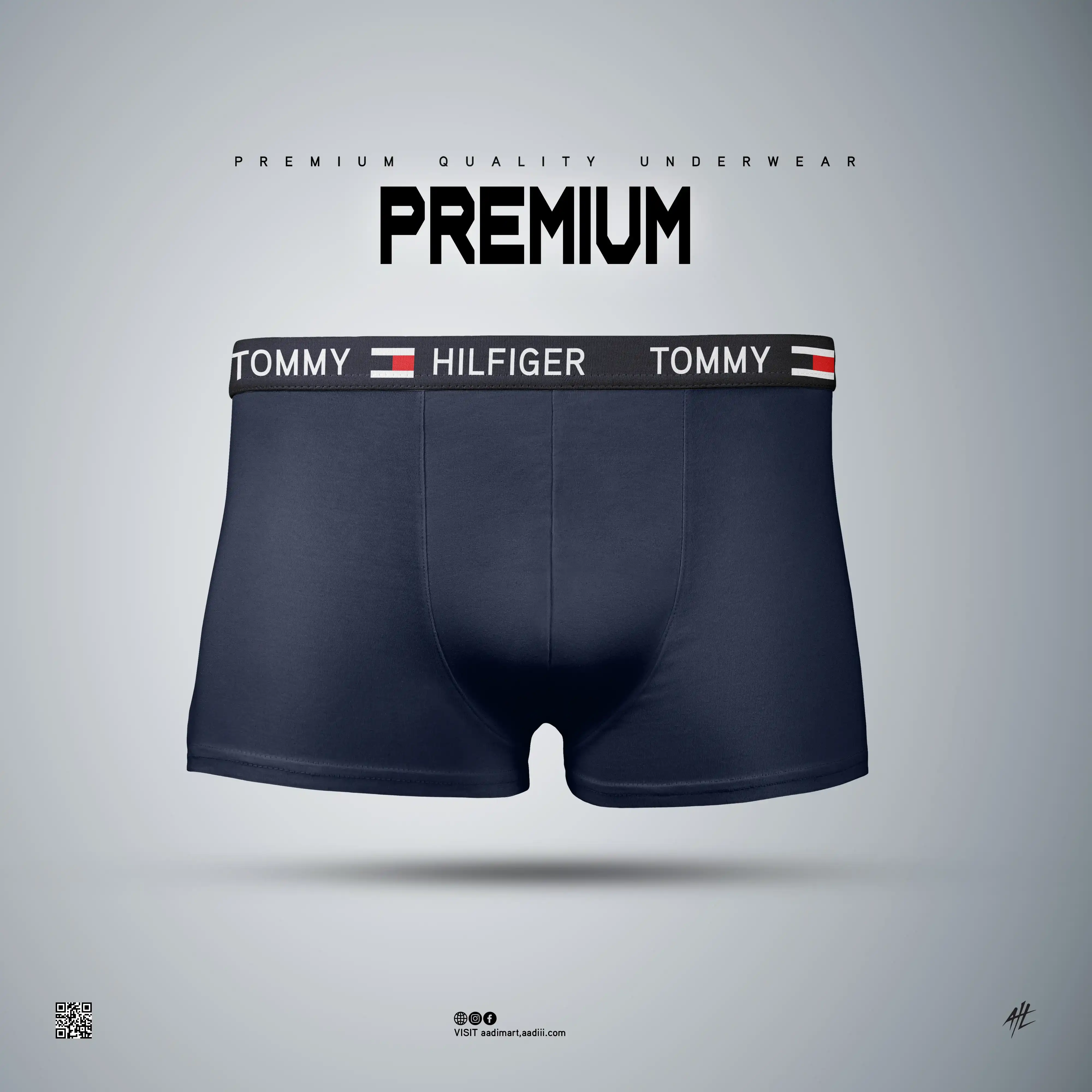 Tommy Hilfiger Men's Premium Regular Fit Cotton Boxer Underwear | 95% Cotton & 5% Spandex | M-XXL