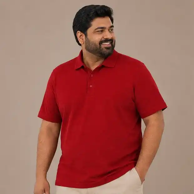 ACX Men's Plus Size Premium Piqué Polo Shirt – Iron Free | 220 GSM Cotton Blend | M–XXXL  | Red Wine